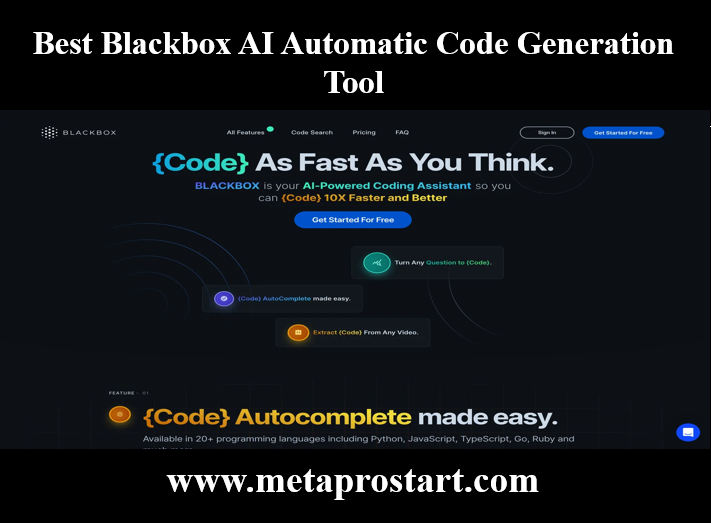 Best Blackbox AI Automatic Code Generation Tool